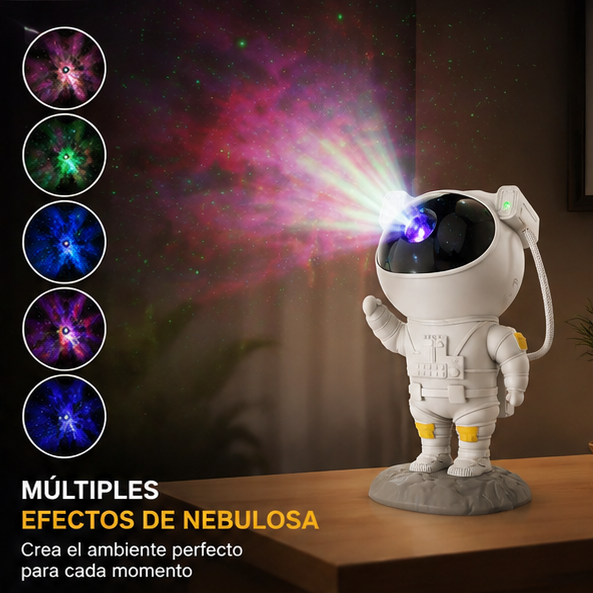 Lámpara Proyector Astronauta Bluetooth 🌌👨‍🚀