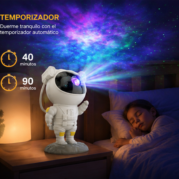 Lámpara Proyector Astronauta Bluetooth 🌌👨‍🚀