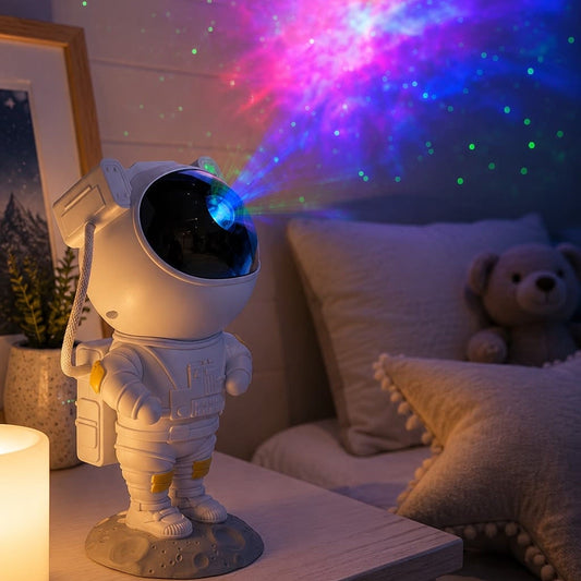 Lámpara Proyector Astronauta Bluetooth 🌌👨‍🚀