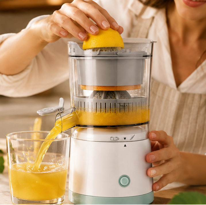Exprimidor Eléctrico de Frutas | Jugos Naturales Fácil y Rápido