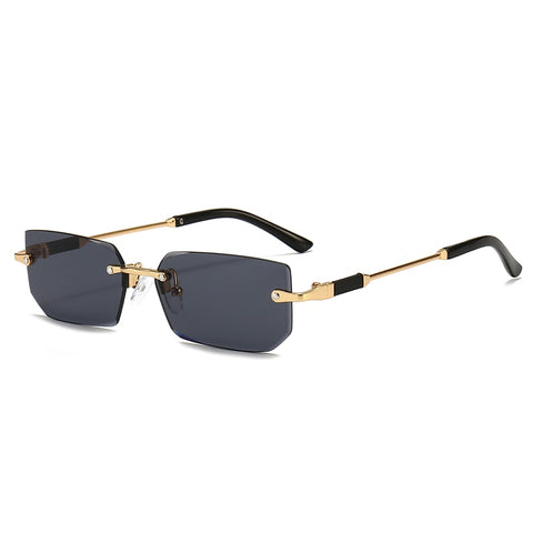 Rectangular Rimless Sunglasses for Men - My Store