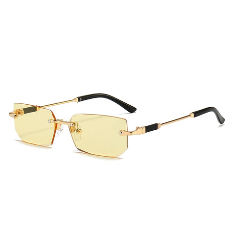 Rectangular Rimless Sunglasses for Men - My Store