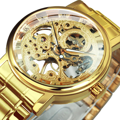 Casual Skeleton Mechanical Watch For Men