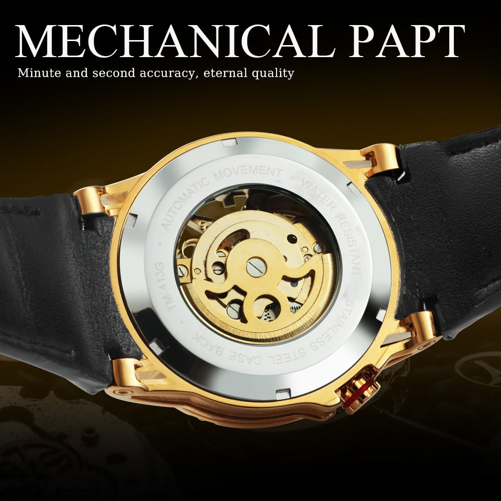 Tourbillon Skeleton Automatic Mechanical Watch