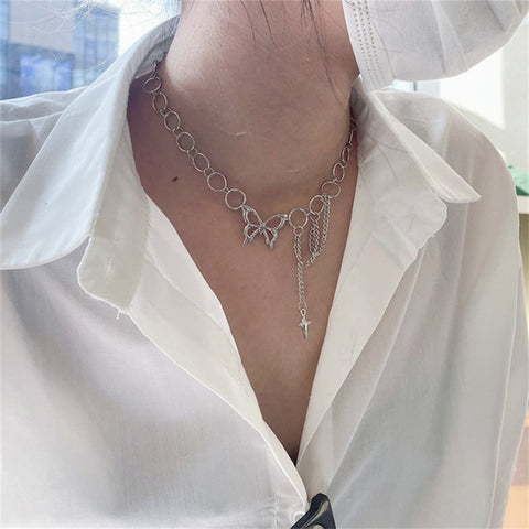 Metal Heart Neck Chains  For Women - My Store